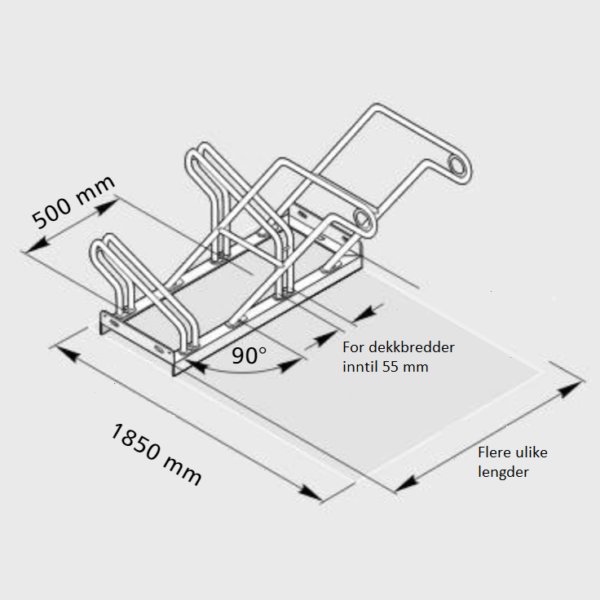 S207 (CC 500 mm) radställ - Bild 11